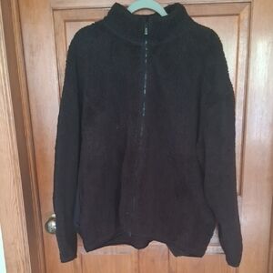 PINK Victoria's Secret Black Sherpa Jacket